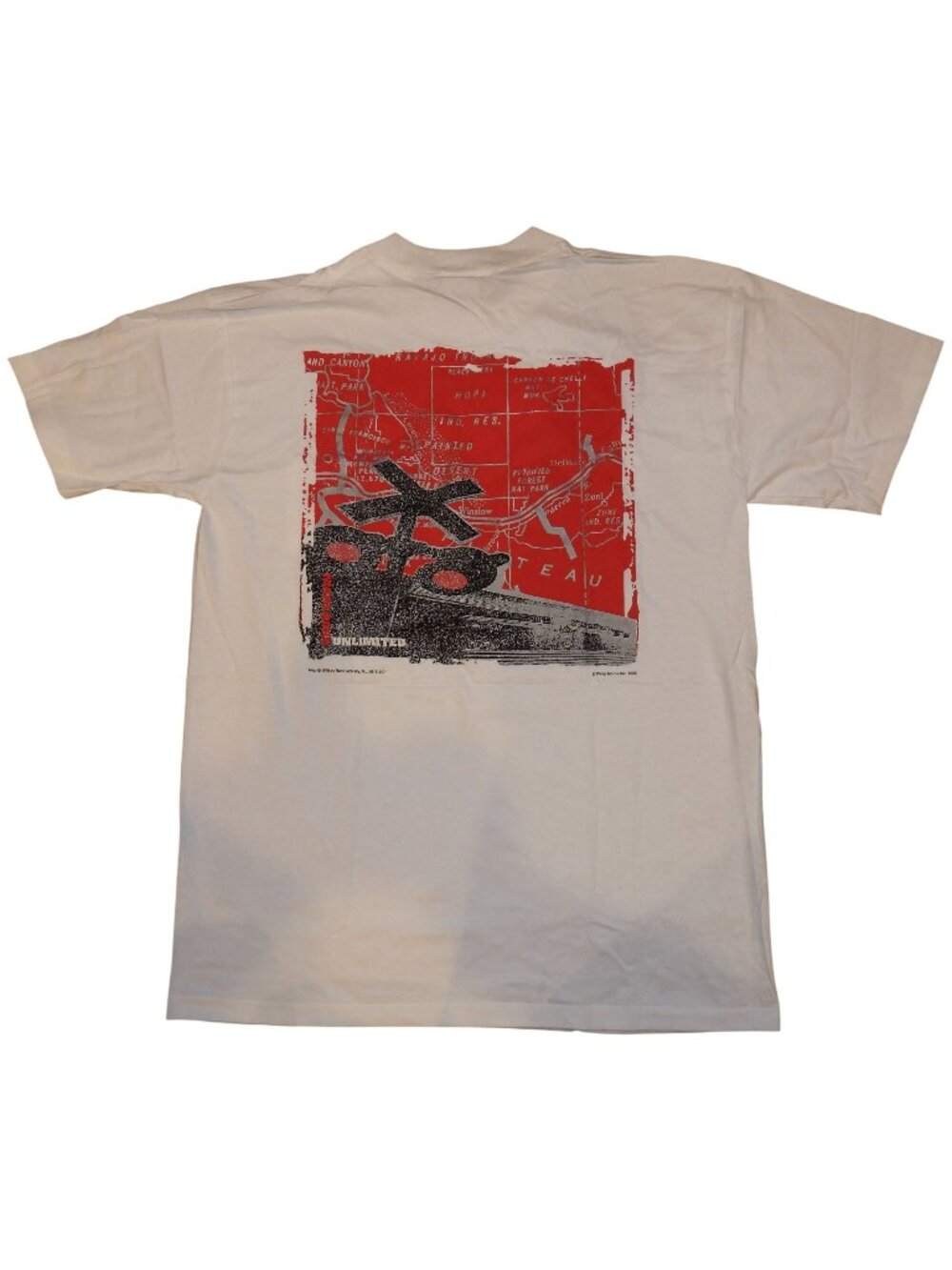 NEW Vintage 1995 Marlboro Unlimited T-Shirt Railroad Map Pocket USA Made Large